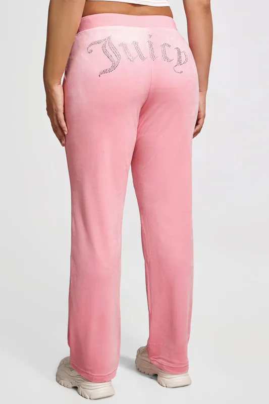 Plus-Size OG Big Bling Velour Track Pants sold by Juicy Couture