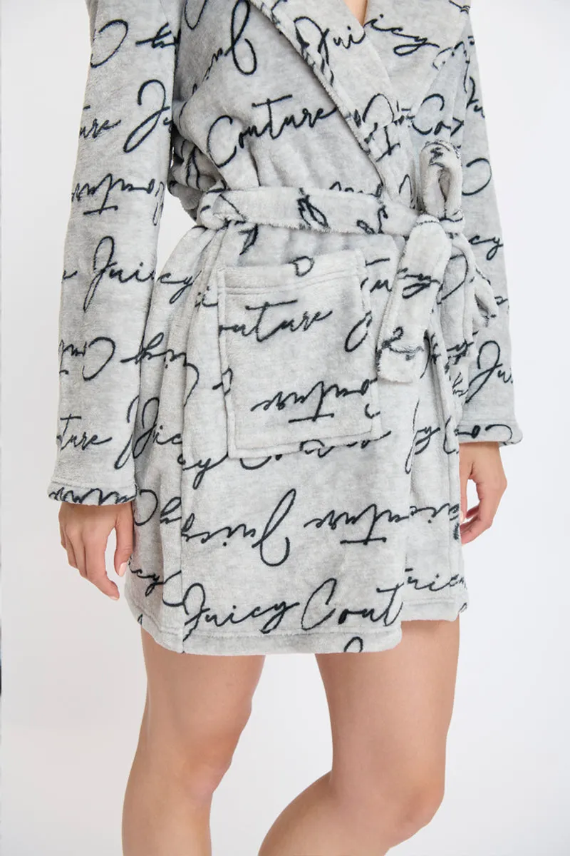 Hooded Luxe Plush Robe sold by Juicy Couture product image thumbnail 5