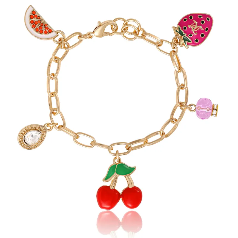 Cherry & Fruit Charm Bracelet made by Juicy Couture