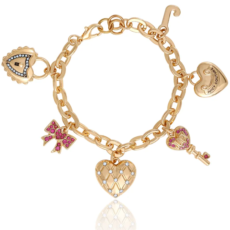Heart & Key Charm Bracelet made by Juicy Couture