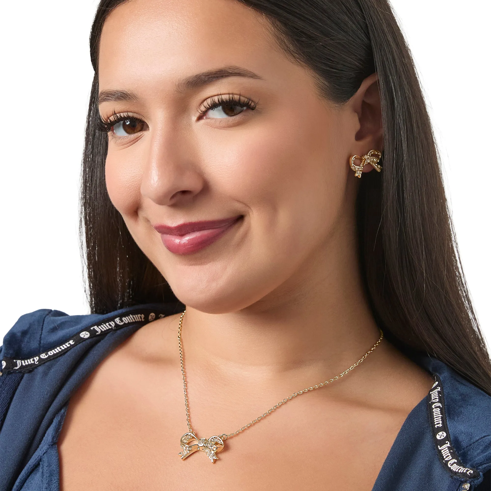 Pavé Bow Necklace & Stud Earring Set sold by Juicy Couture product image thumbnail 2