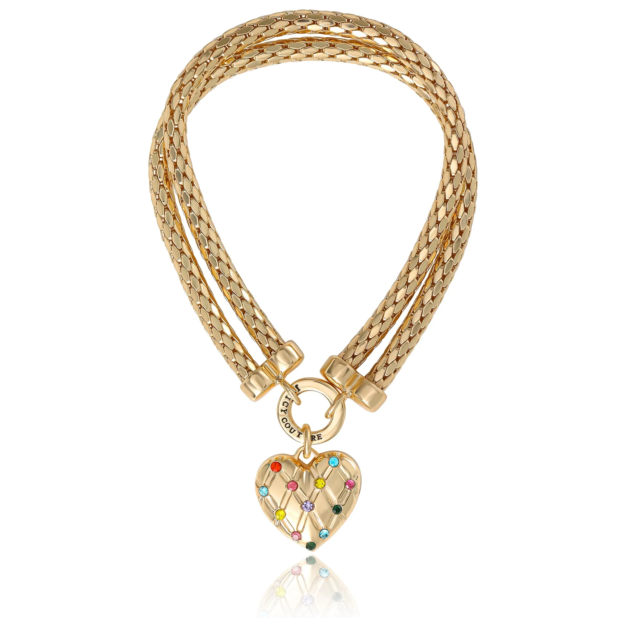 Double Chain Heart Padlock Bracelet sold by Juicy Couture