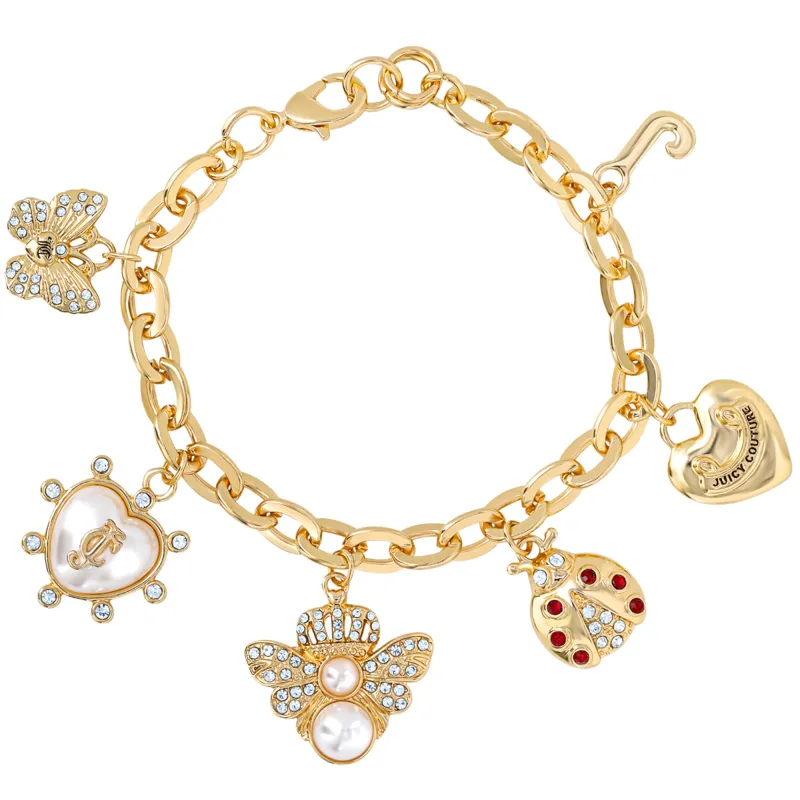 Pearl & Icon Charm Bracelet made by Juicy Couture