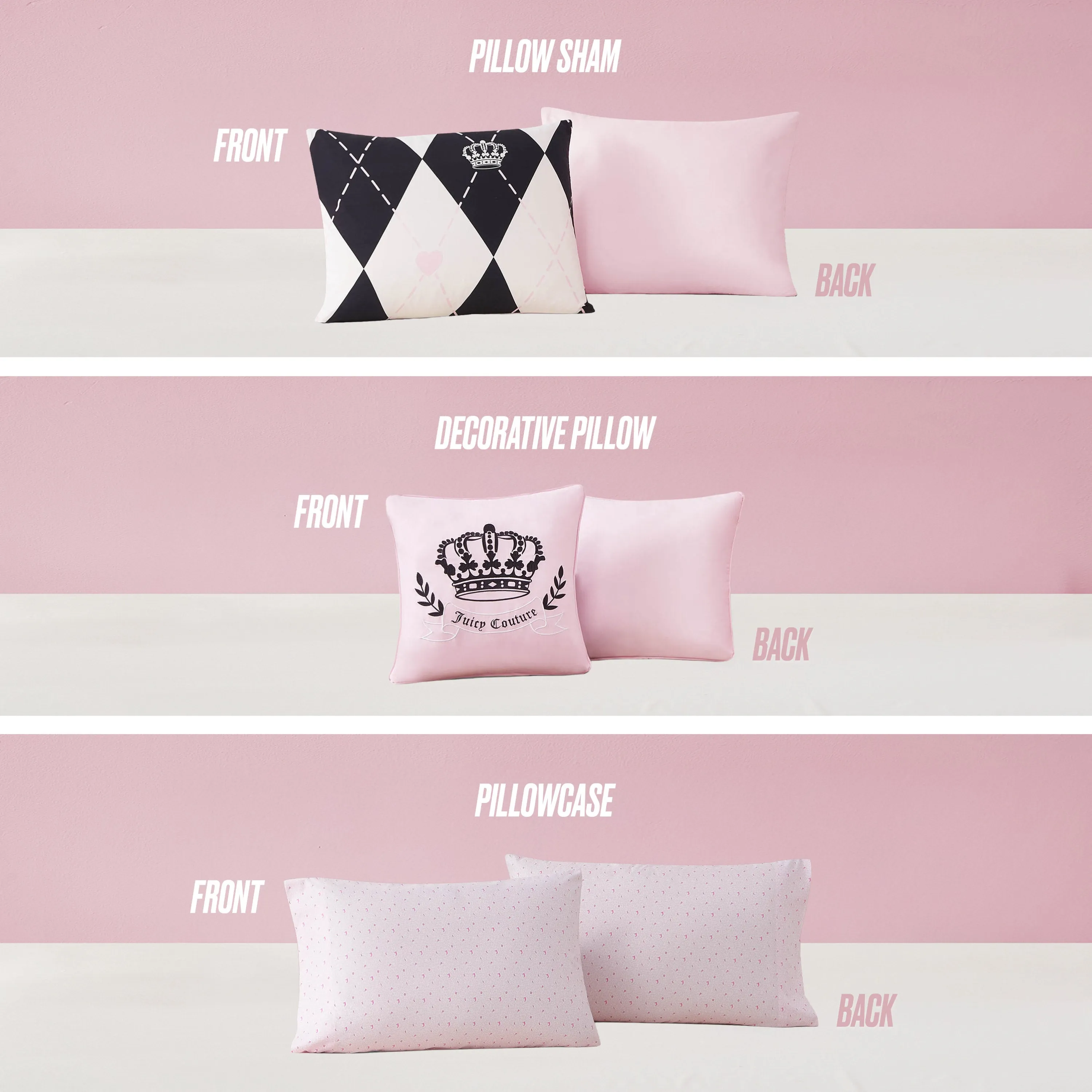 Royal Argyle Reversible Bed in a Bag Bedding Set sold by Juicy Couture product image thumbnail 4
