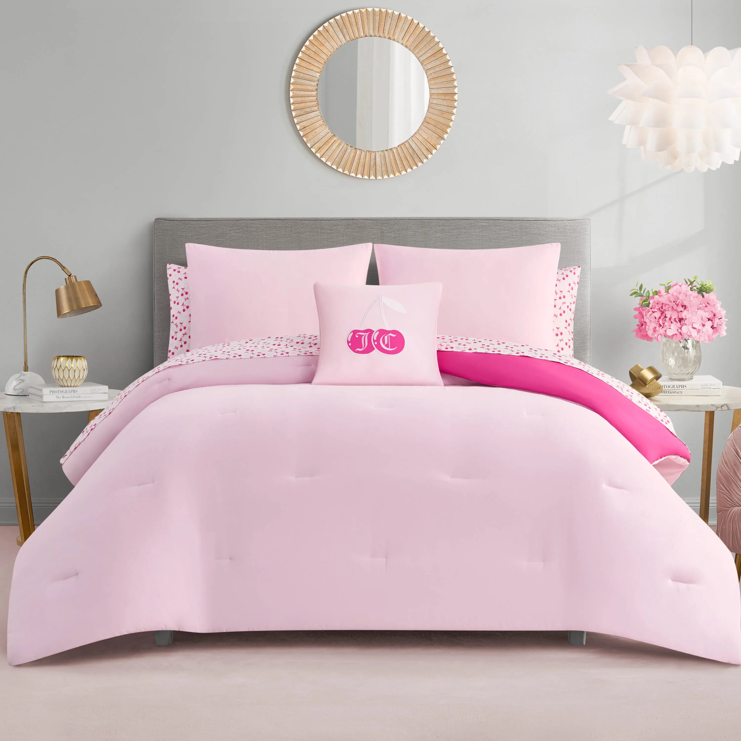 Cherry Reversible Bed in a Bag Bedding Set sold by Juicy Couture