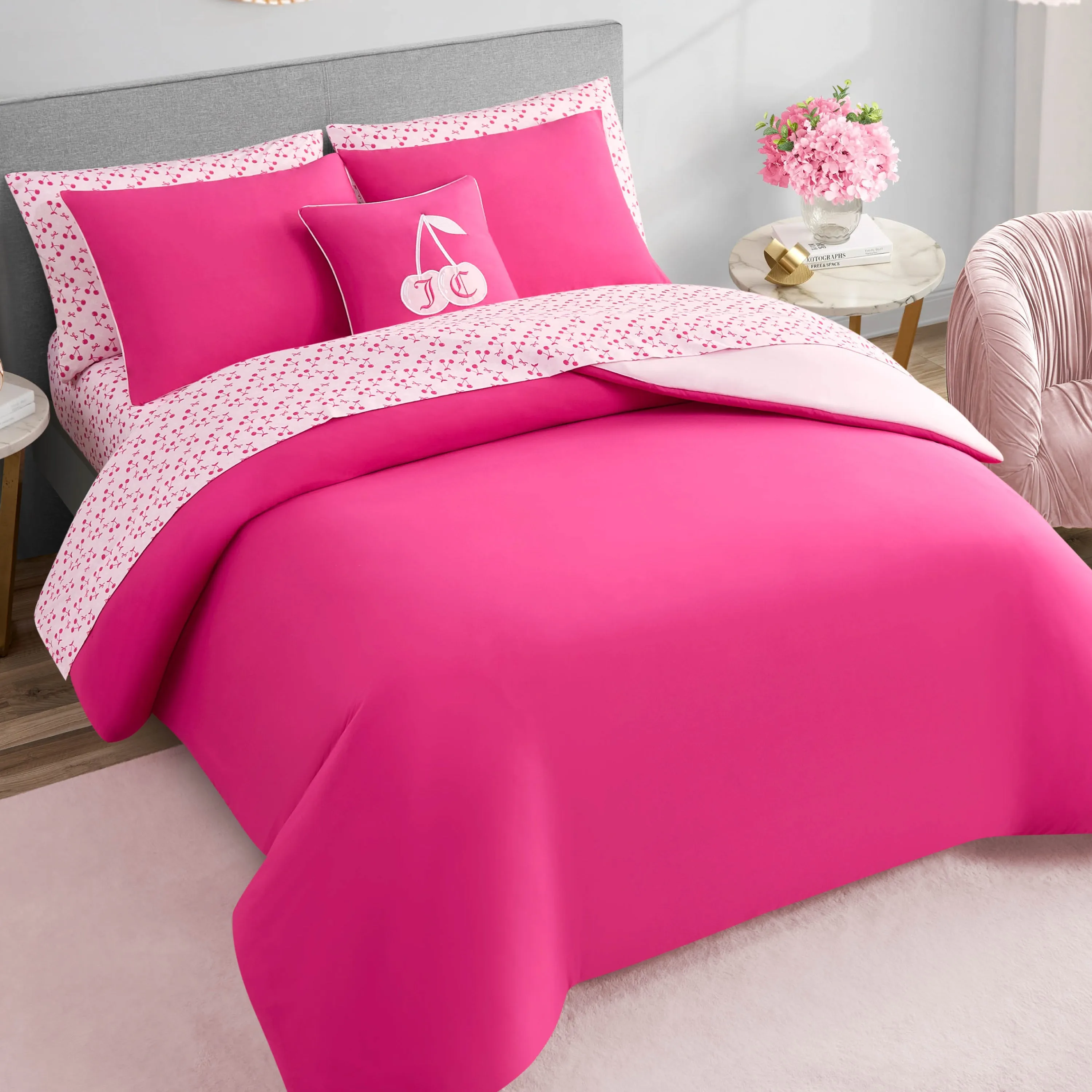 Cherry Reversible Bed in a Bag Bedding Set sold by Juicy Couture product image thumbnail 5