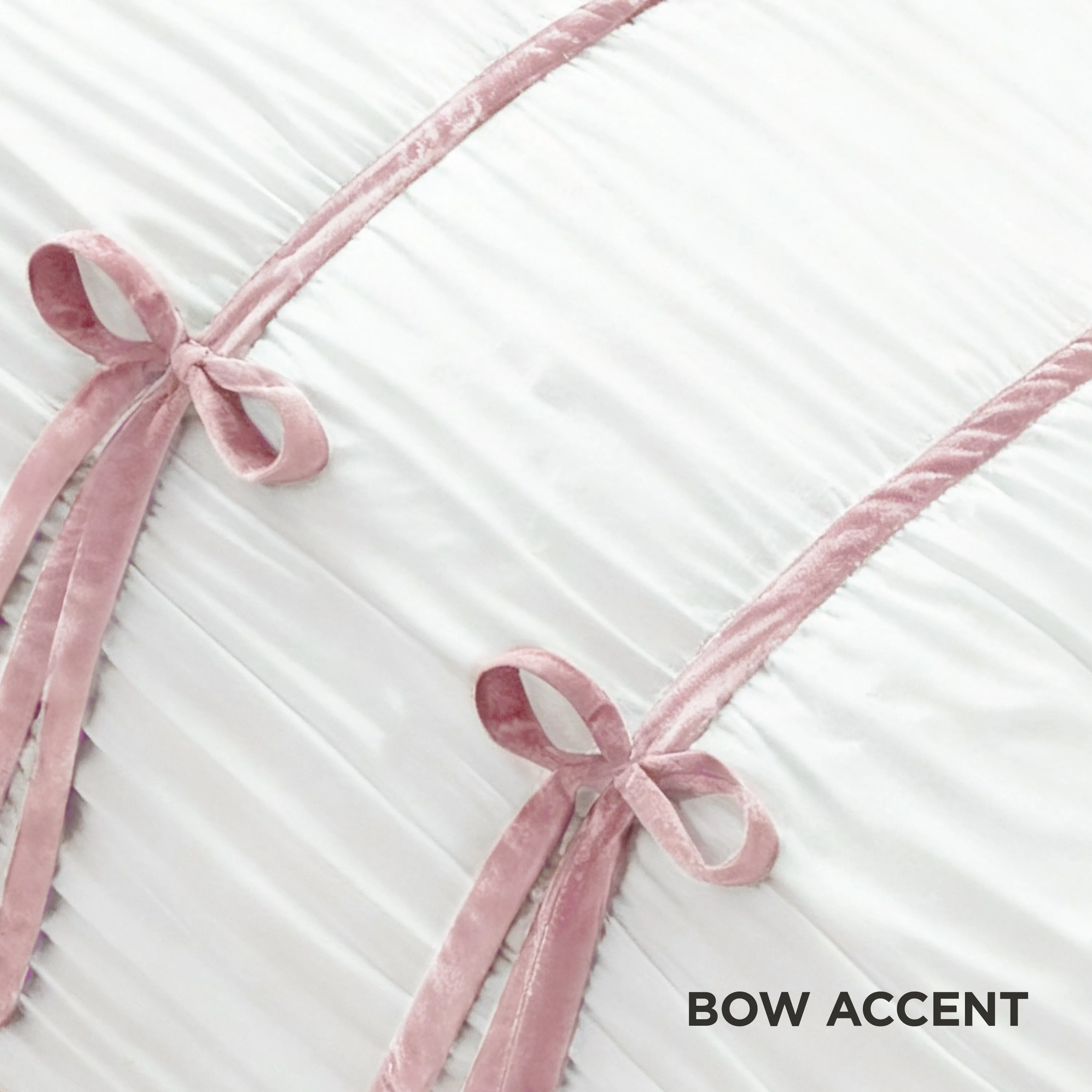 Amelie Bows Ruched Comforter Set sold by Juicy Couture product image thumbnail 3