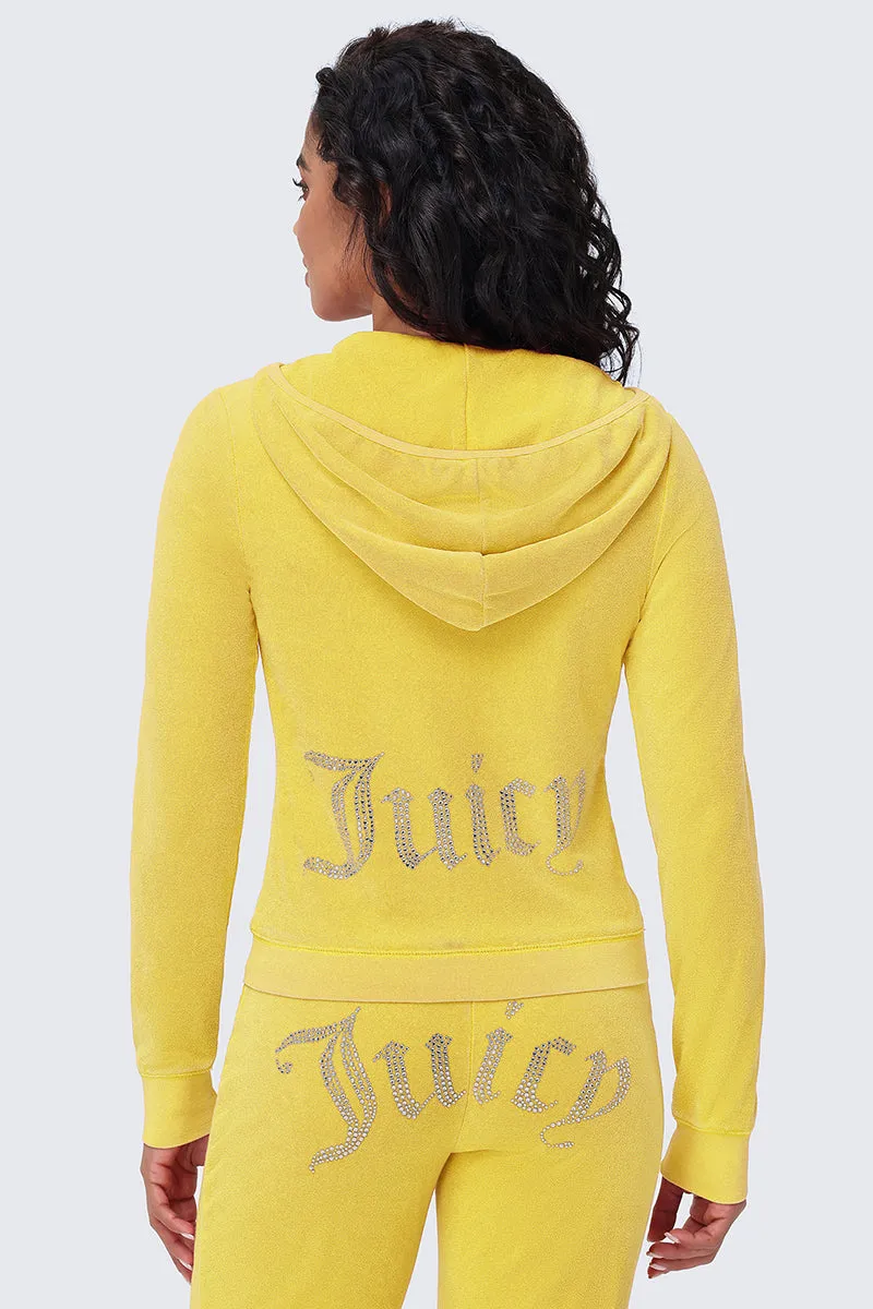 Big Bling Washed Terry Hoodie sold by Juicy Couture