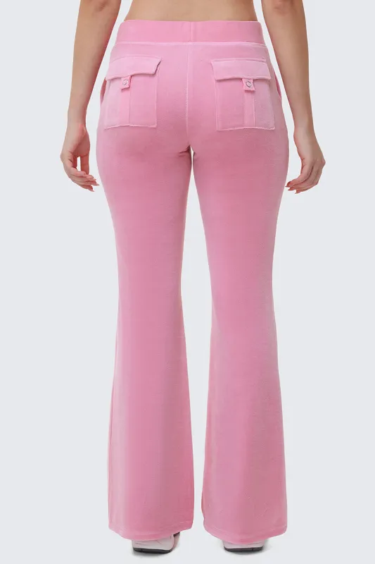 Heritage Cotton Velour Track Pants made by Juicy Couture