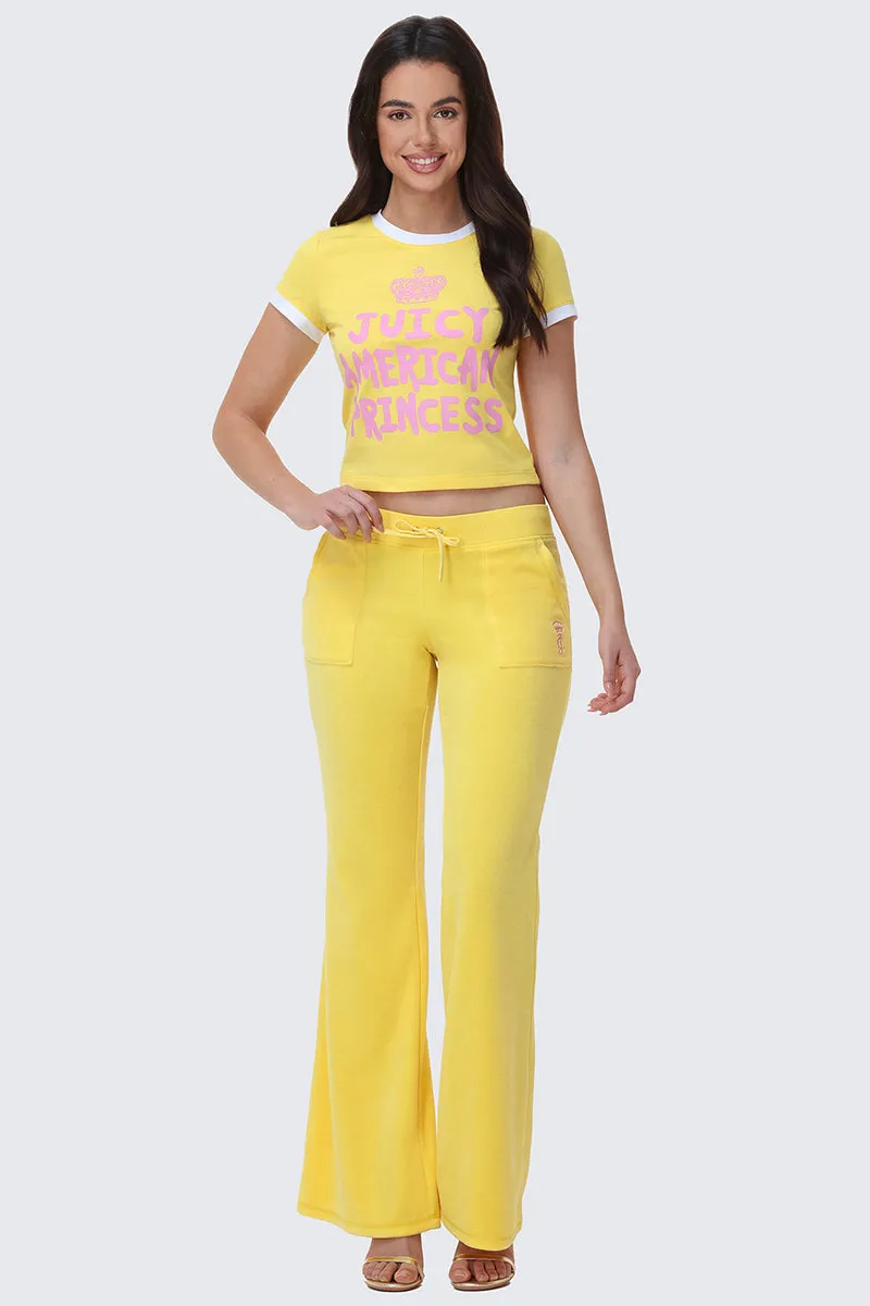 Heritage Cotton Velour Track Pants sold by Juicy Couture product image thumbnail 5