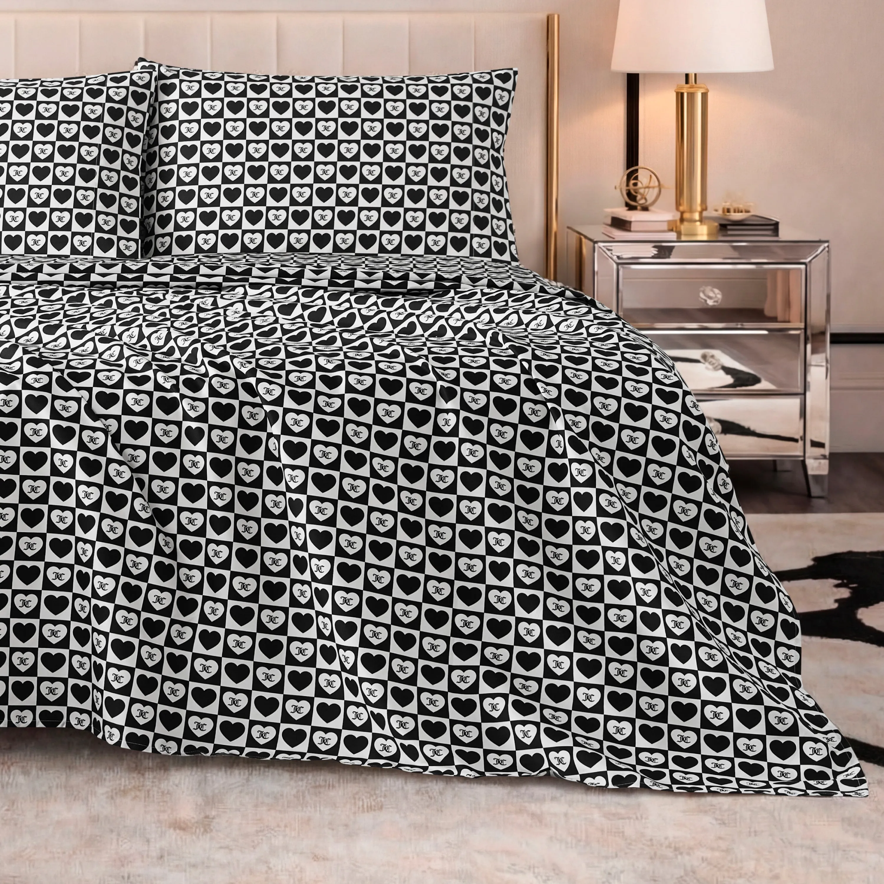 Printed Microfiber Sheet Set sold by Juicy Couture product image thumbnail 4