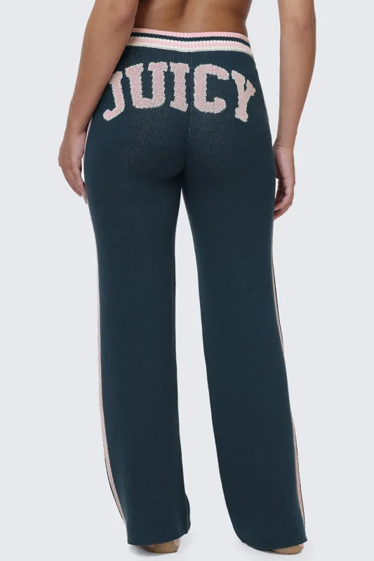 Collegiate Knit Wide Leg Pants made by Juicy Couture