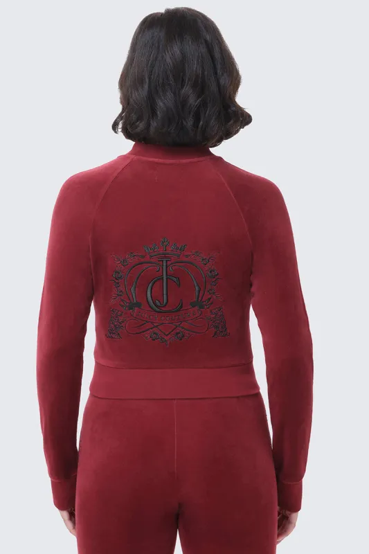 Scottie Crown Cotton Velour Jacket made by Juicy Couture