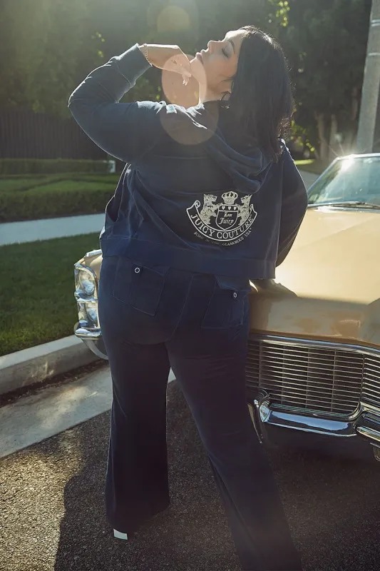 Plus-Size Scottie Cotton Velour Hoodie sold by Juicy Couture