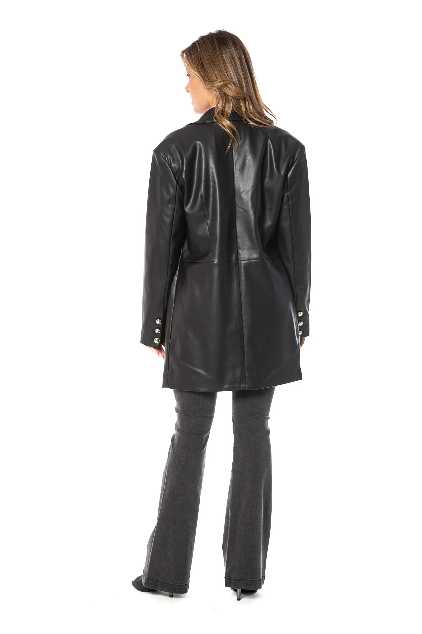 Oversized Faux Leather Trench Coat sold by Juicy Couture product image thumbnail 3