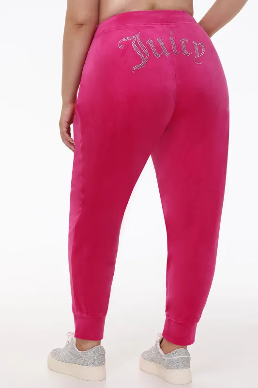 Plus-Size Big Bling Velour Jogger sold by Juicy Couture