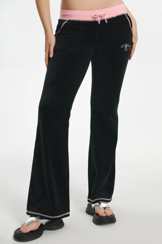 Sweetheart Cotton Velour Track Pants sold by Juicy Couture