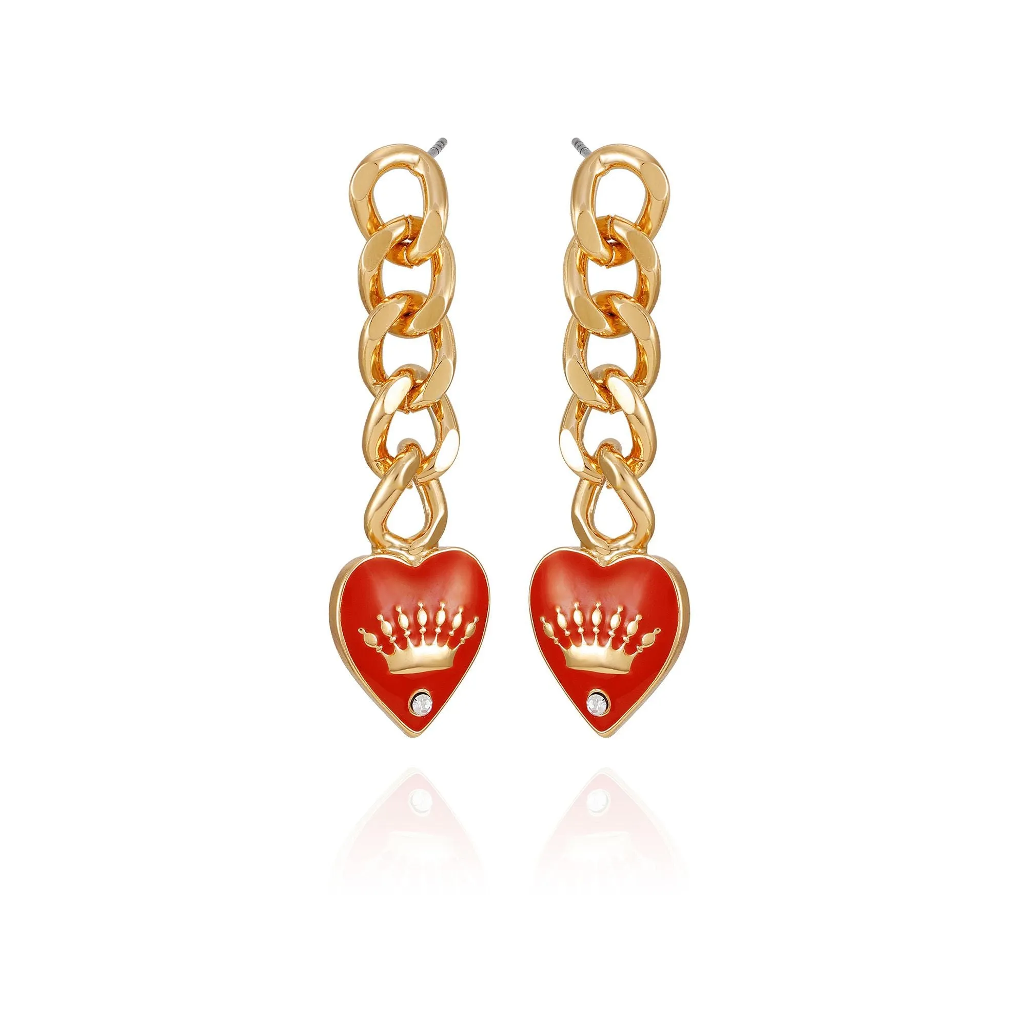 Chain Dangle Heart Earrings sold by Juicy Couture