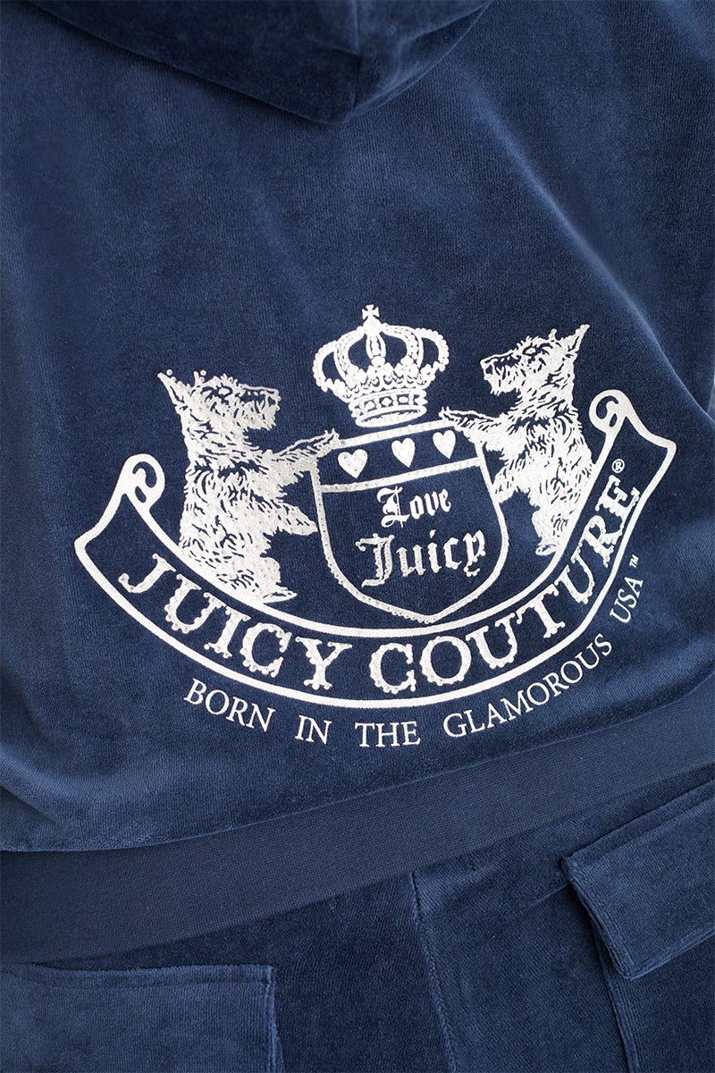 Plus-Size Classic Cotton Velour Hoodie with Back Graphic sold by Juicy Couture product image thumbnail 6