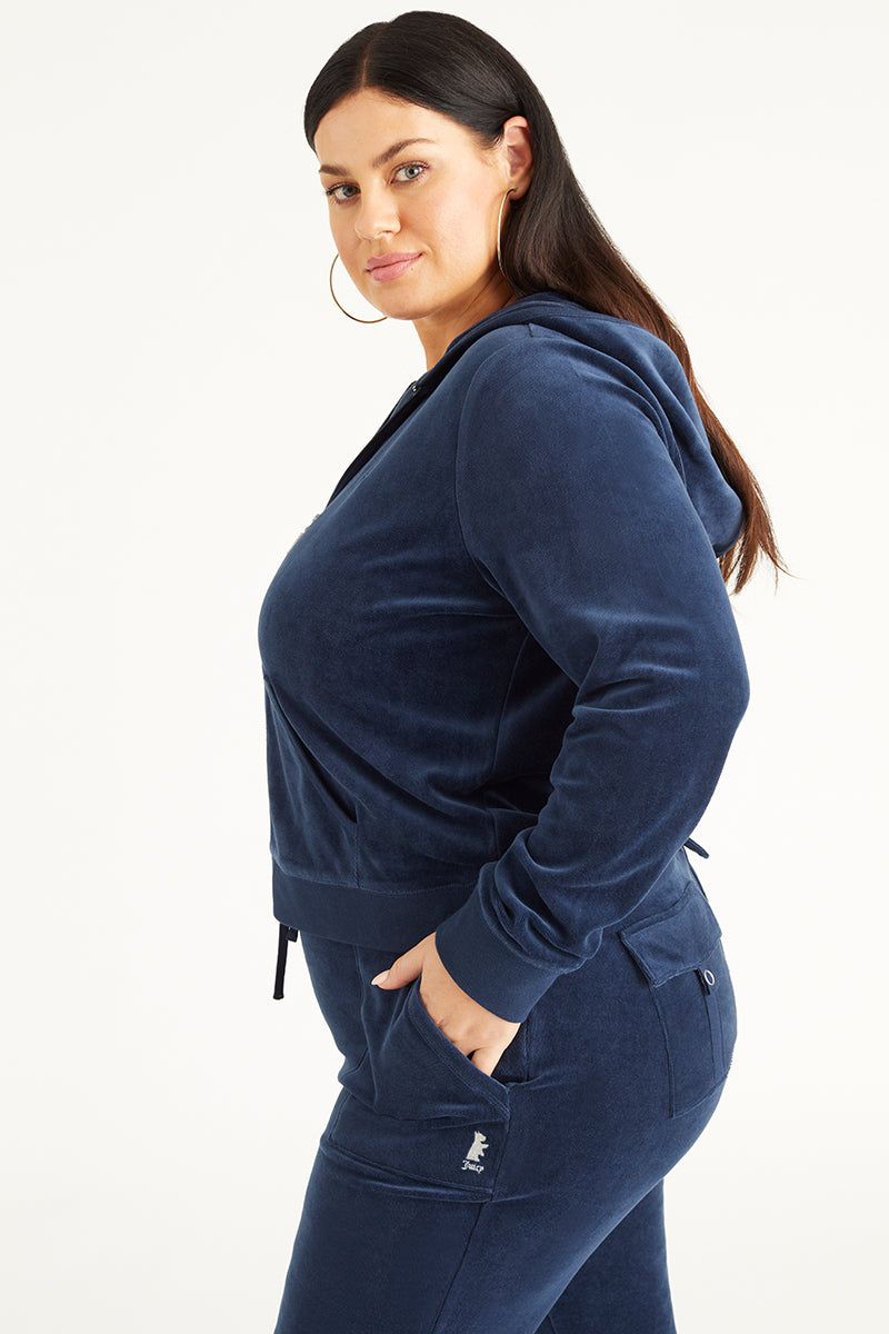 Plus-Size Scottie Cotton Velour Hoodie sold by Juicy Couture product image thumbnail 4