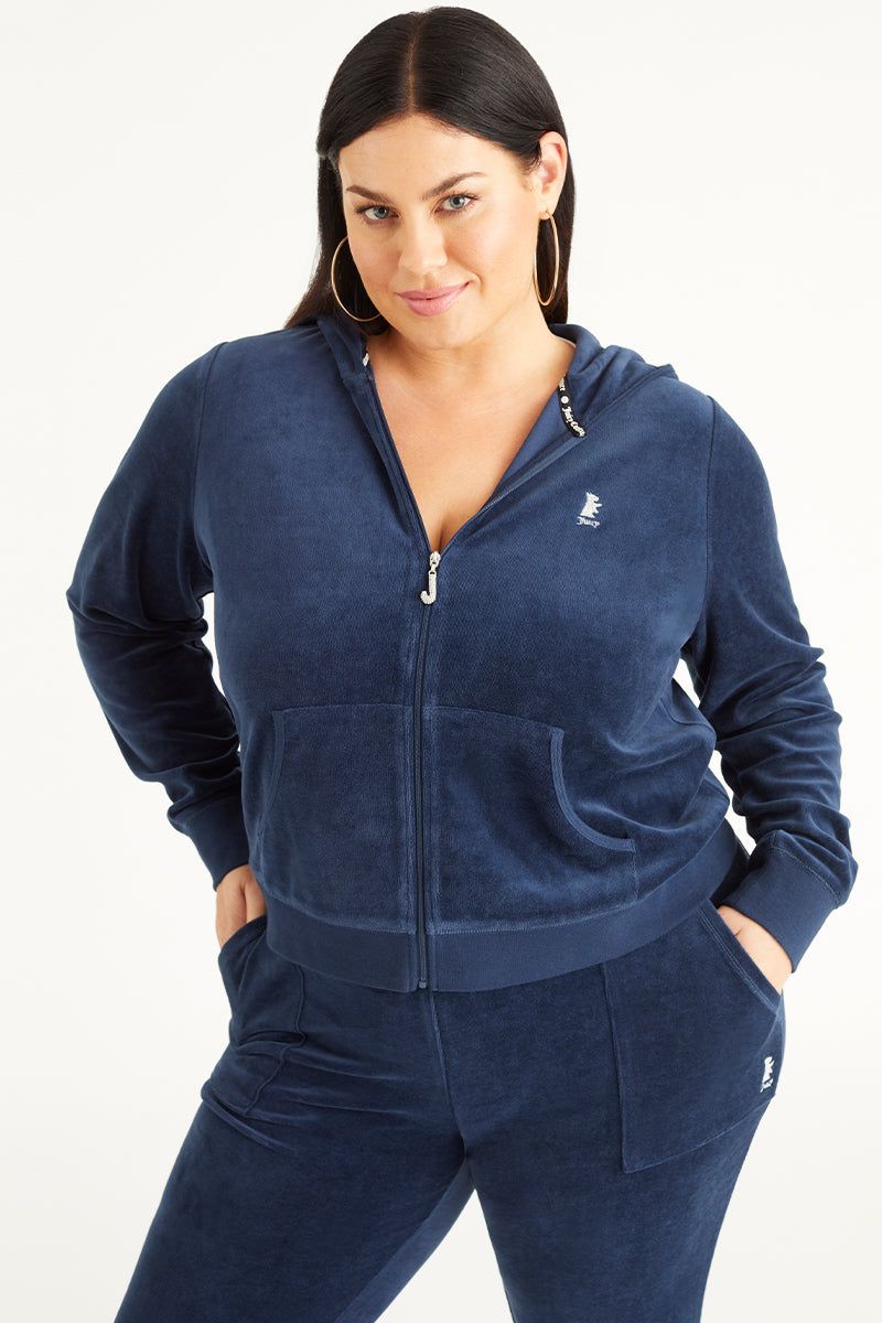Plus-Size Scottie Cotton Velour Hoodie sold by Juicy Couture product image thumbnail 3