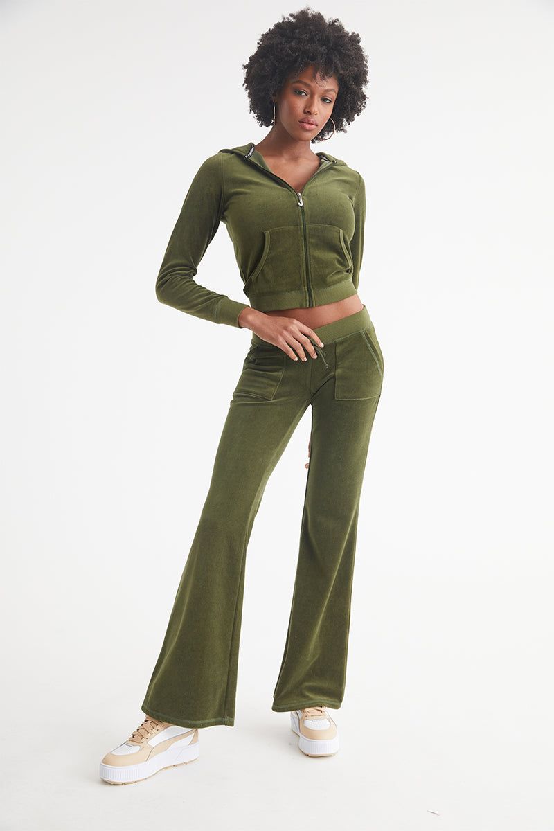 Hollywood Snap Pocket Cotton Velour Track Pants sold by Juicy Couture product image thumbnail 4