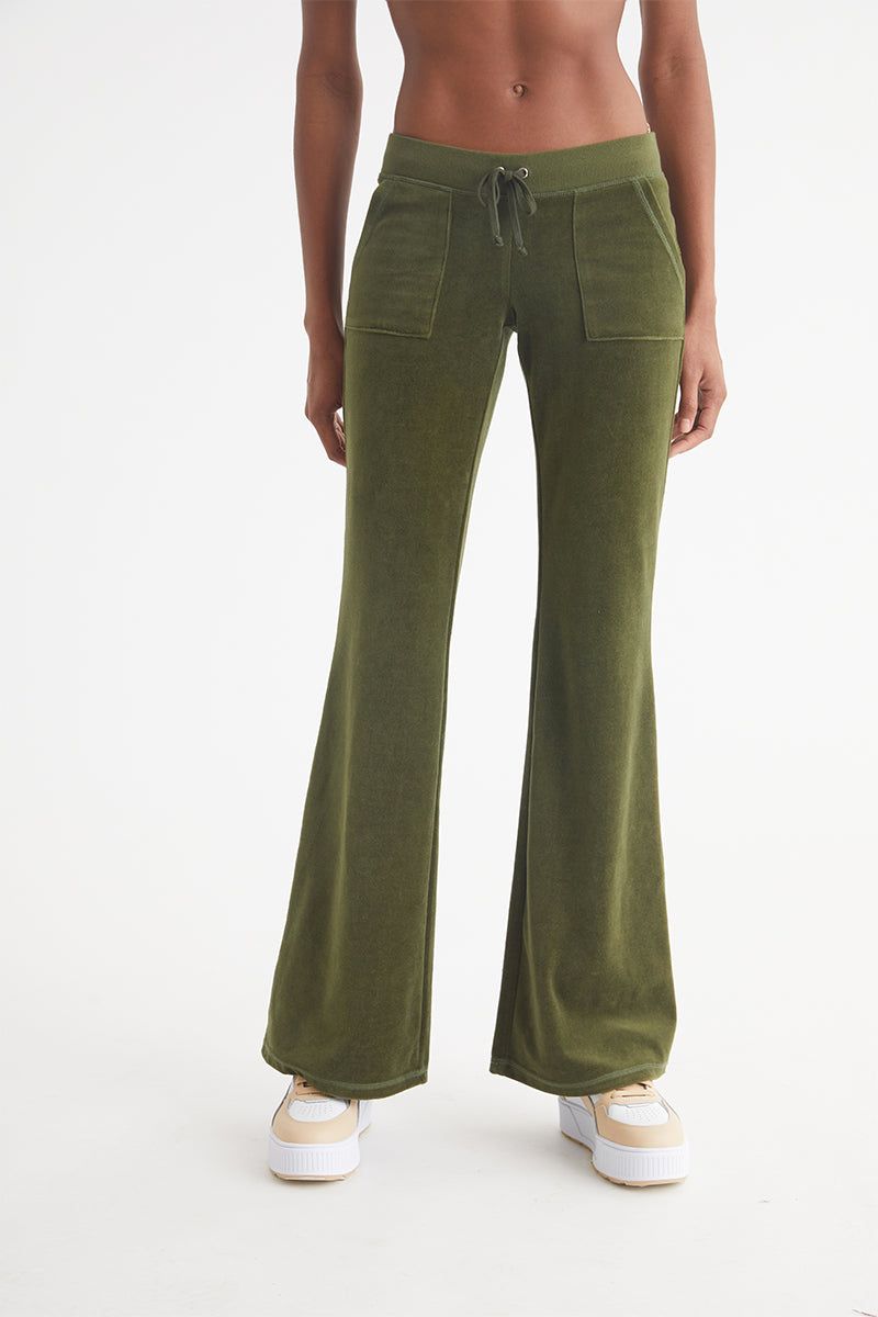 Hollywood Snap Pocket Cotton Velour Track Pants sold by Juicy Couture product image thumbnail 2