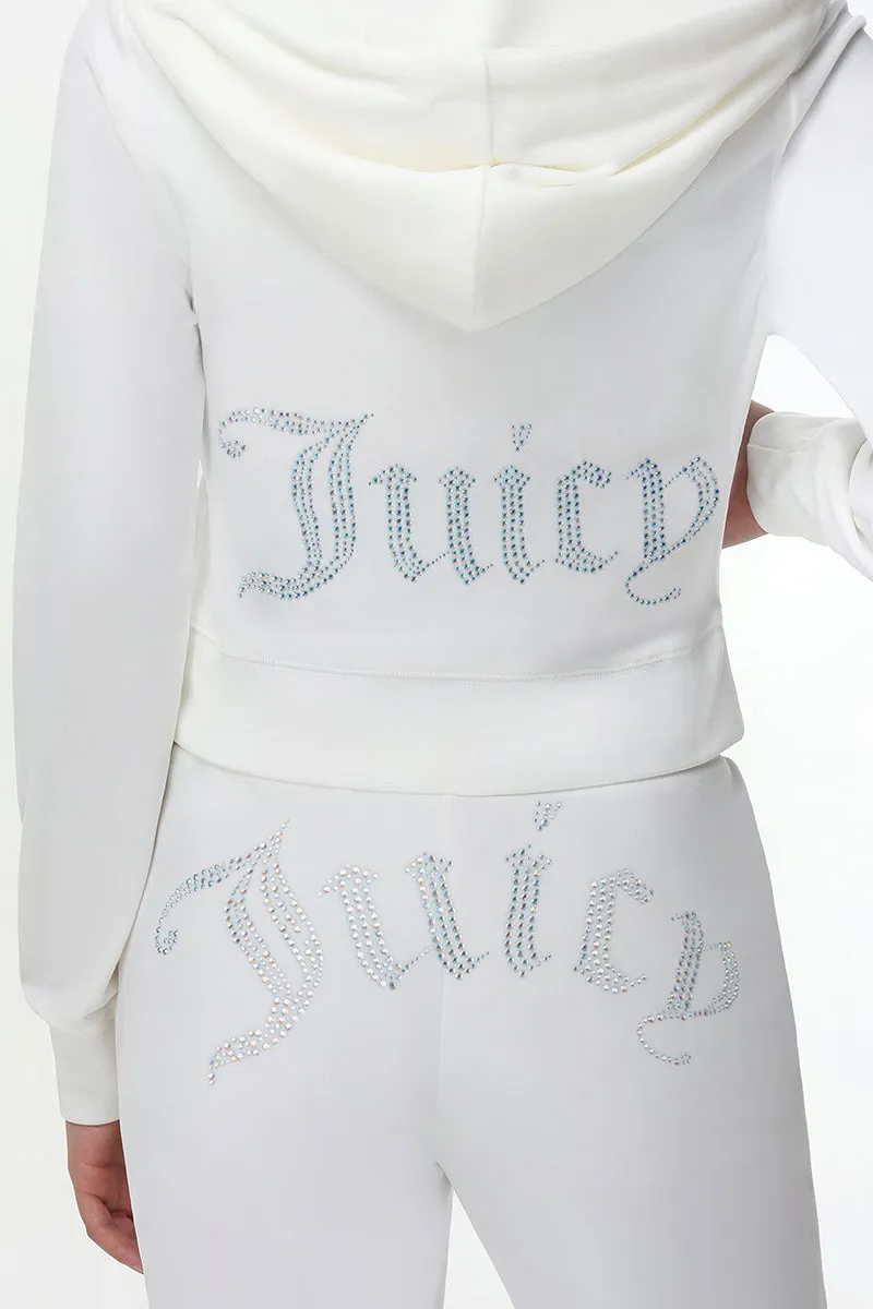 Technicolor Customizable Big Bling Velour Hoodie sold by Juicy Couture product image thumbnail 2