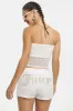 Metallic Monogram Mesh Tube Top sold by Juicy Couture