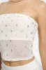 Metallic Monogram Mesh Tube Top sold by Juicy Couture