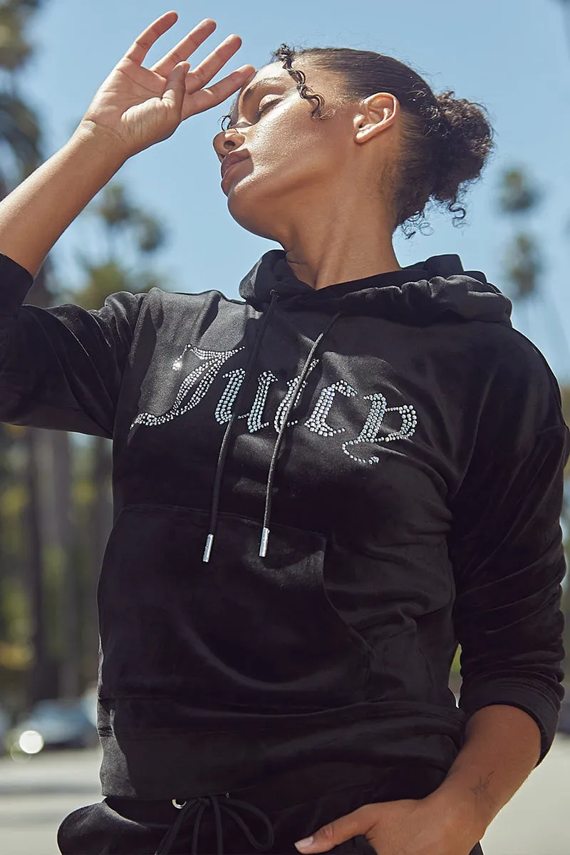 Oversized Big Bling Velour Hoodie sold by Juicy Couture