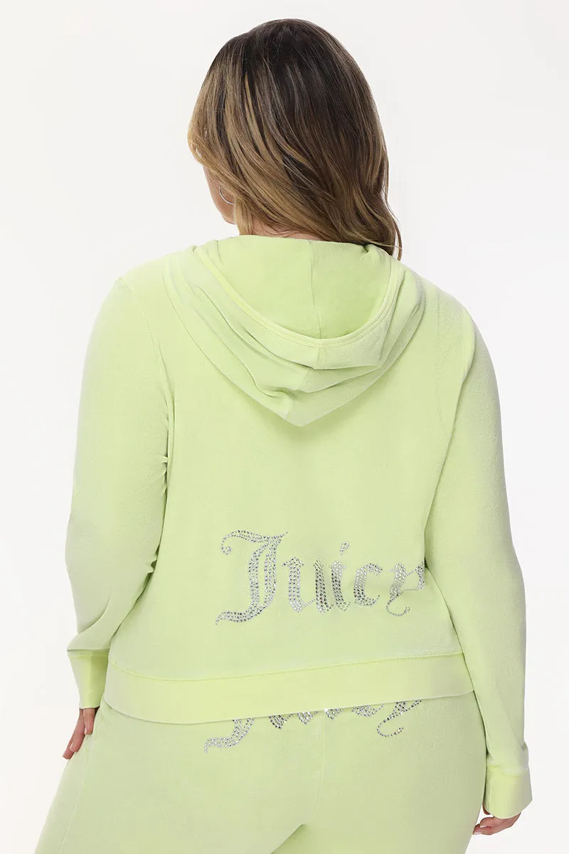 Plus-Size Big Bling Towel Terry Zip Hoodie sold by Juicy Couture
