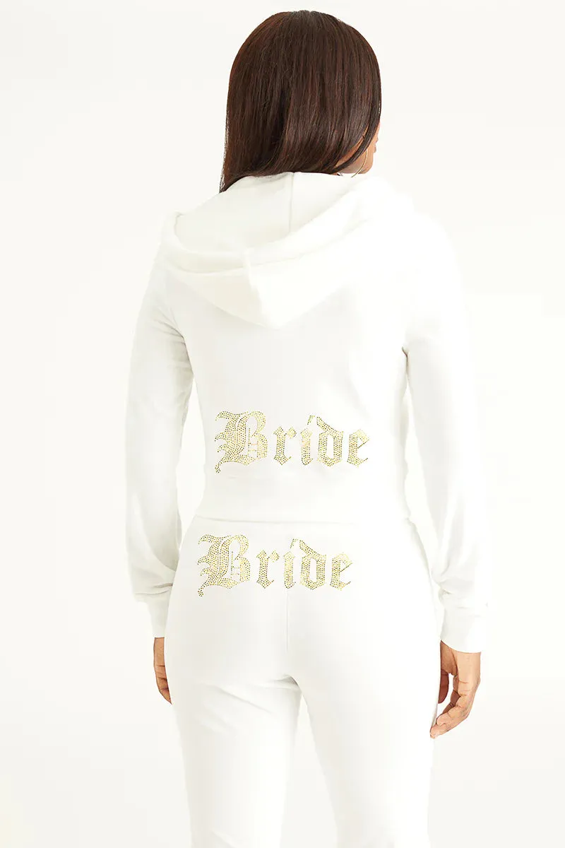 Bride Customizable Big Bling Velour Hoodie sold by Juicy Couture