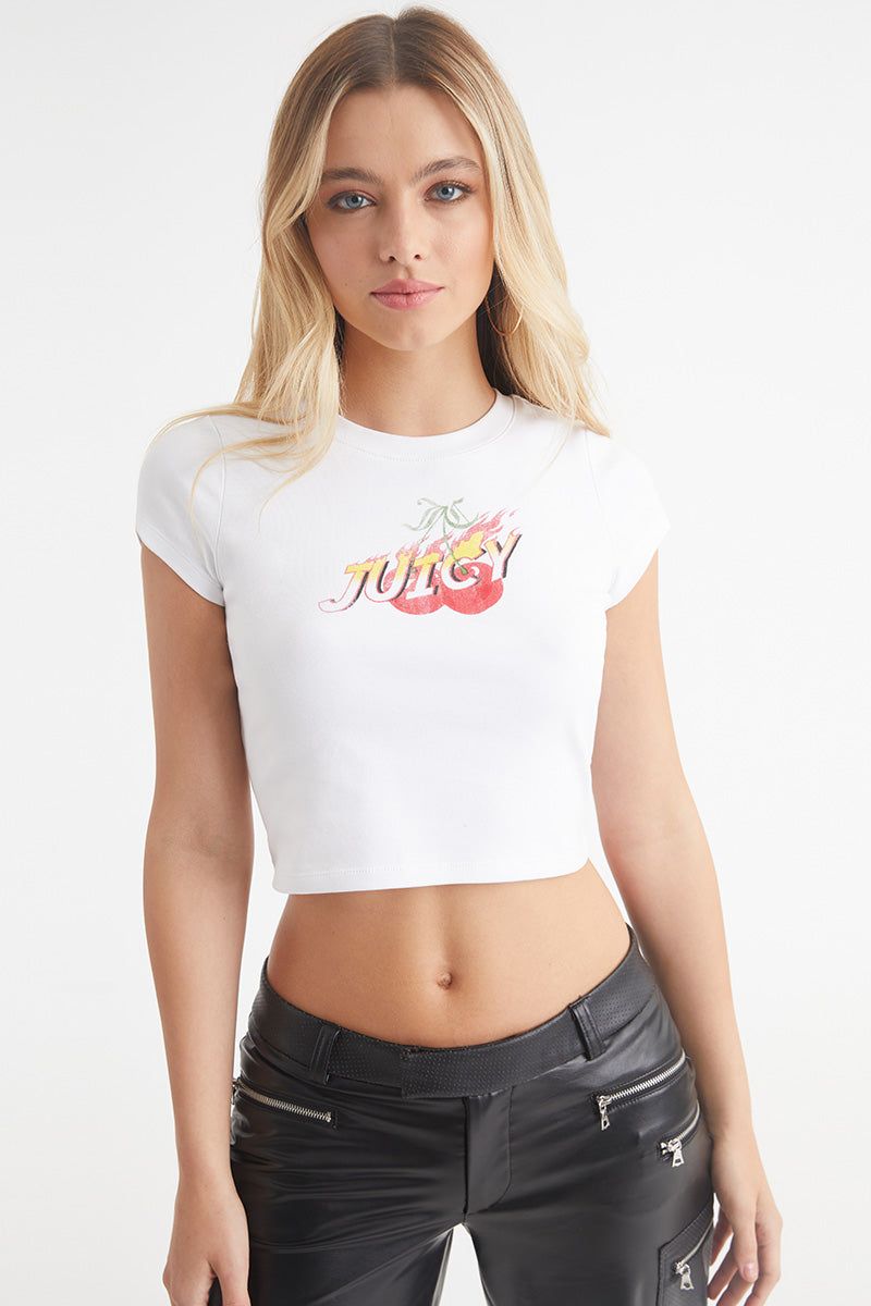 Cherry Flames Baby Tee sold by Juicy Couture product image thumbnail 2