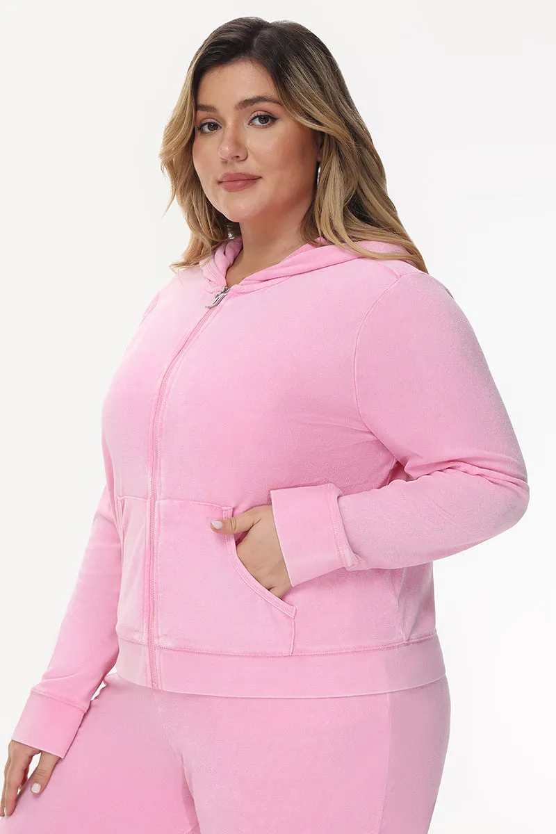 Plus-Size Big Bling Towel Terry Zip Hoodie sold by Juicy Couture product image thumbnail 3