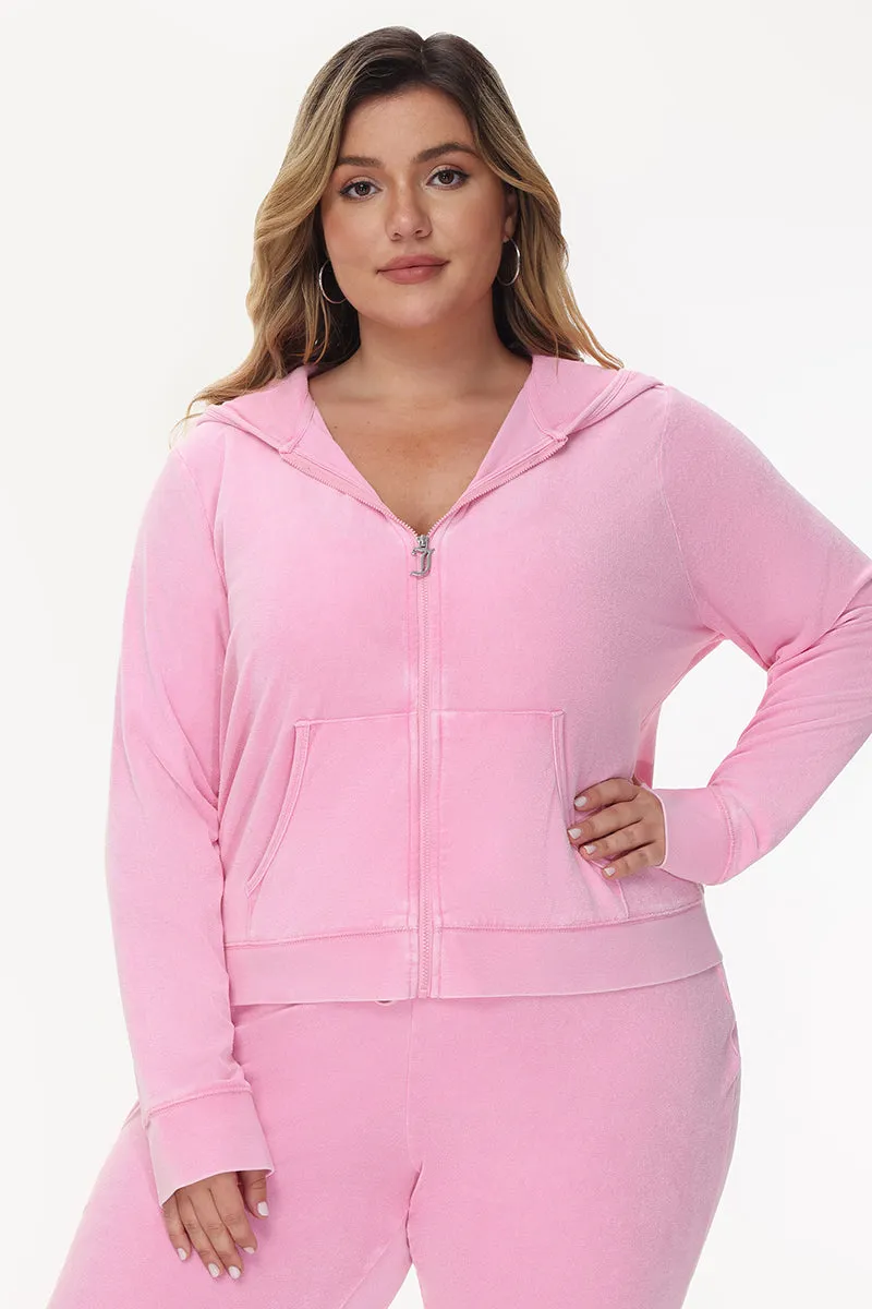 Plus-Size Big Bling Towel Terry Zip Hoodie sold by Juicy Couture product image thumbnail 2