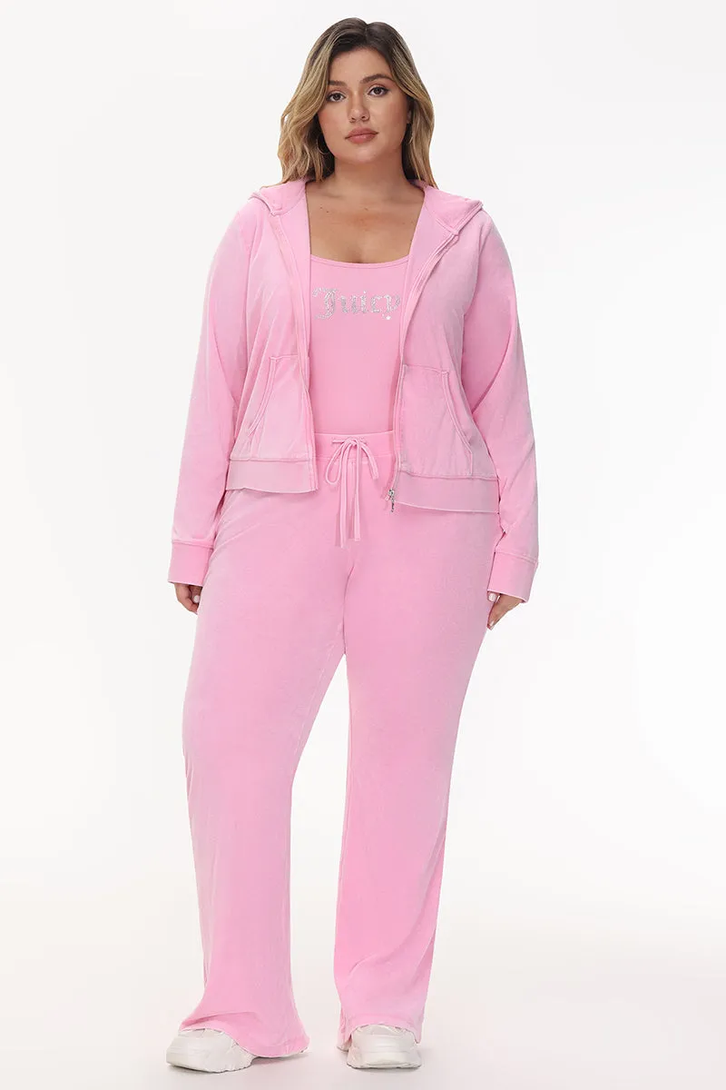 Plus-Size Big Bling Towel Terry Zip Hoodie sold by Juicy Couture product image thumbnail 4
