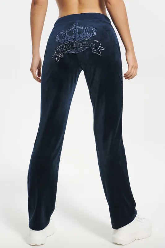 Crown Bling Velour Track Pants sold by Juicy Couture