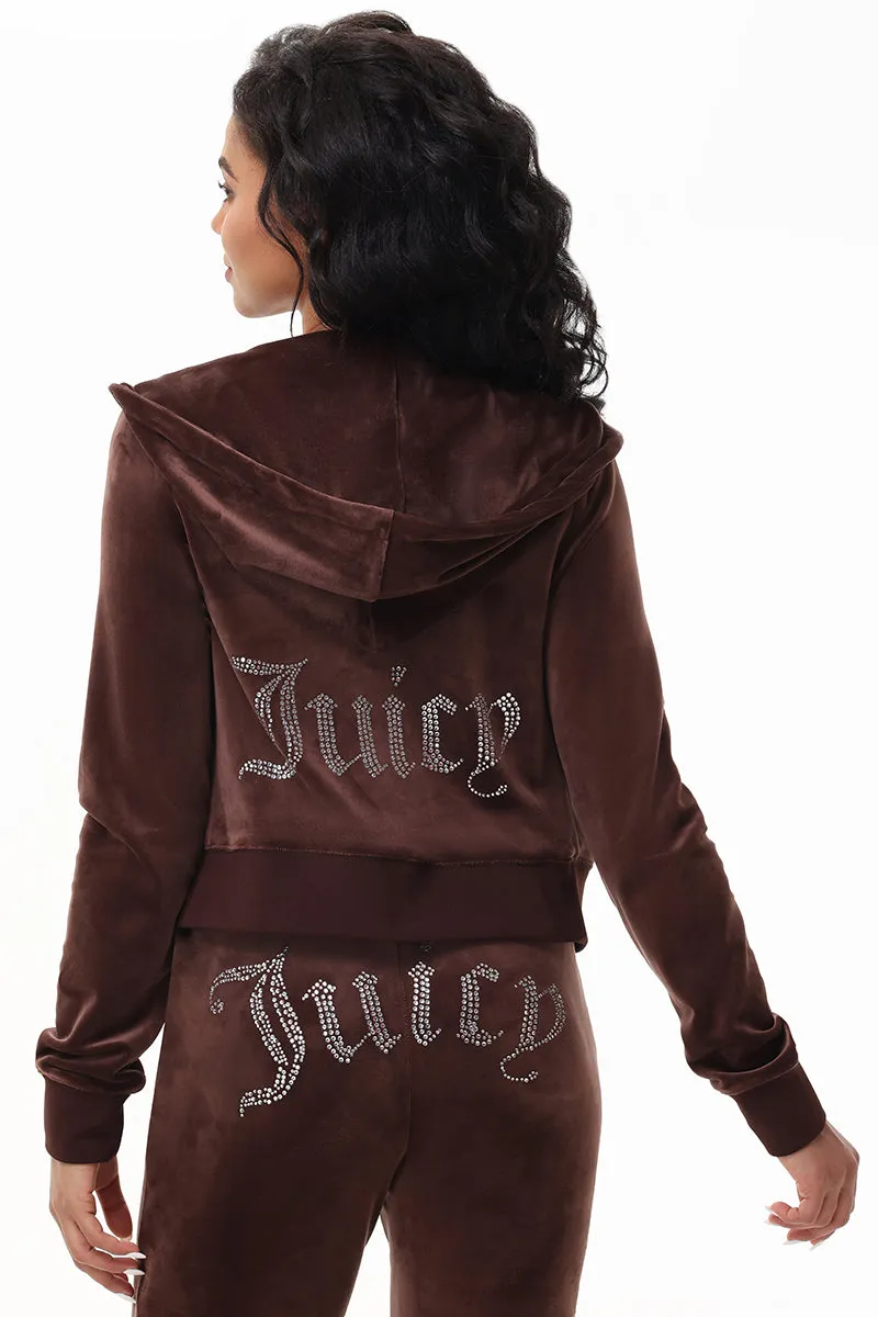 OG Big Bling Velour Hoodie sold by Juicy Couture
