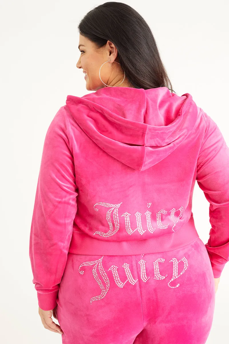 Plus-Size OG Big Bling Velour Hoodie sold by Juicy Couture product image thumbnail 2