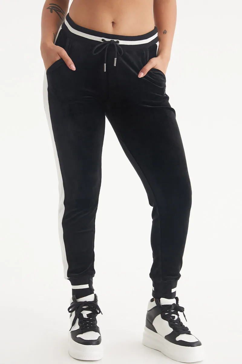 Contrast Rib Velour Joggers sold by Juicy Couture