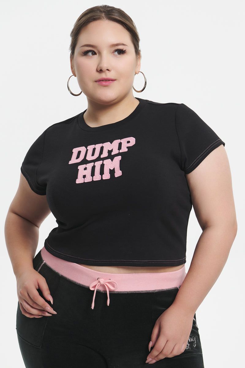 Plus-Size Dump Him Baby Tee sold by Juicy Couture