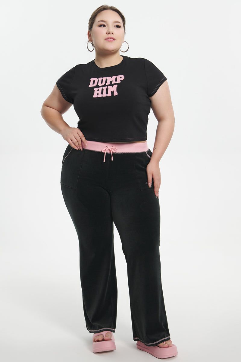 Plus-Size Dump Him Baby Tee sold by Juicy Couture product image thumbnail 5