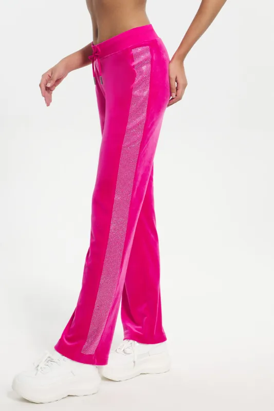 Ombre Bling Velour Track Pants sold by Juicy Couture