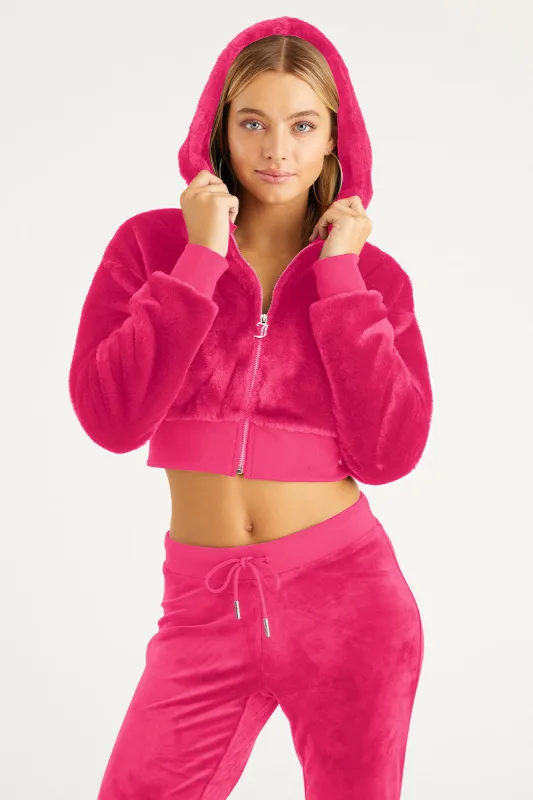 Cropped Faux Fur Jacket sold by Juicy Couture