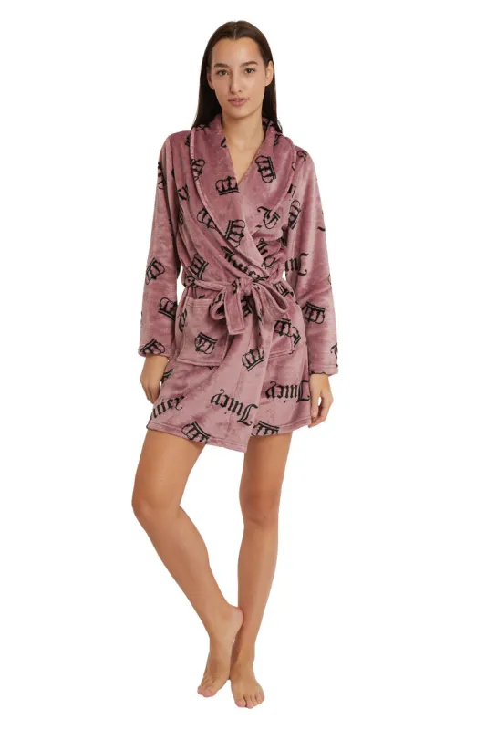 Shawl Collar Plush Robe sold by Juicy Couture