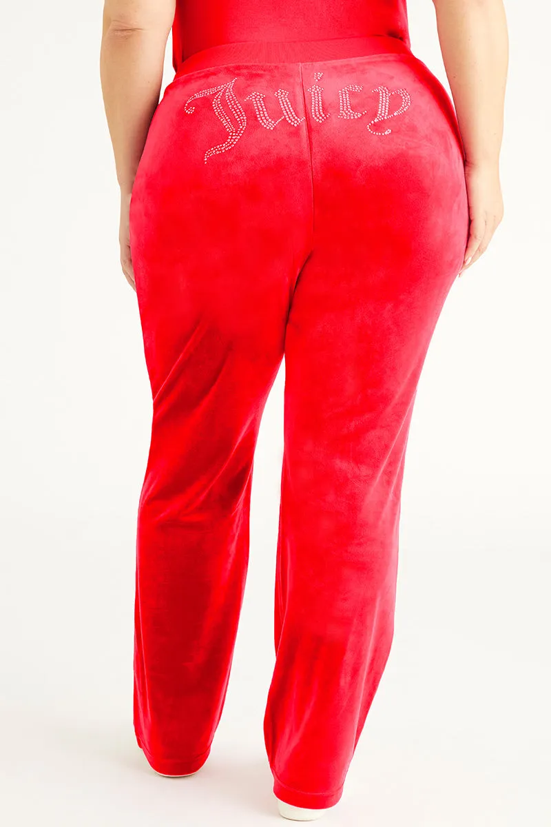 Plus-Size OG Big Bling Velour Track Pants sold by Juicy Couture
