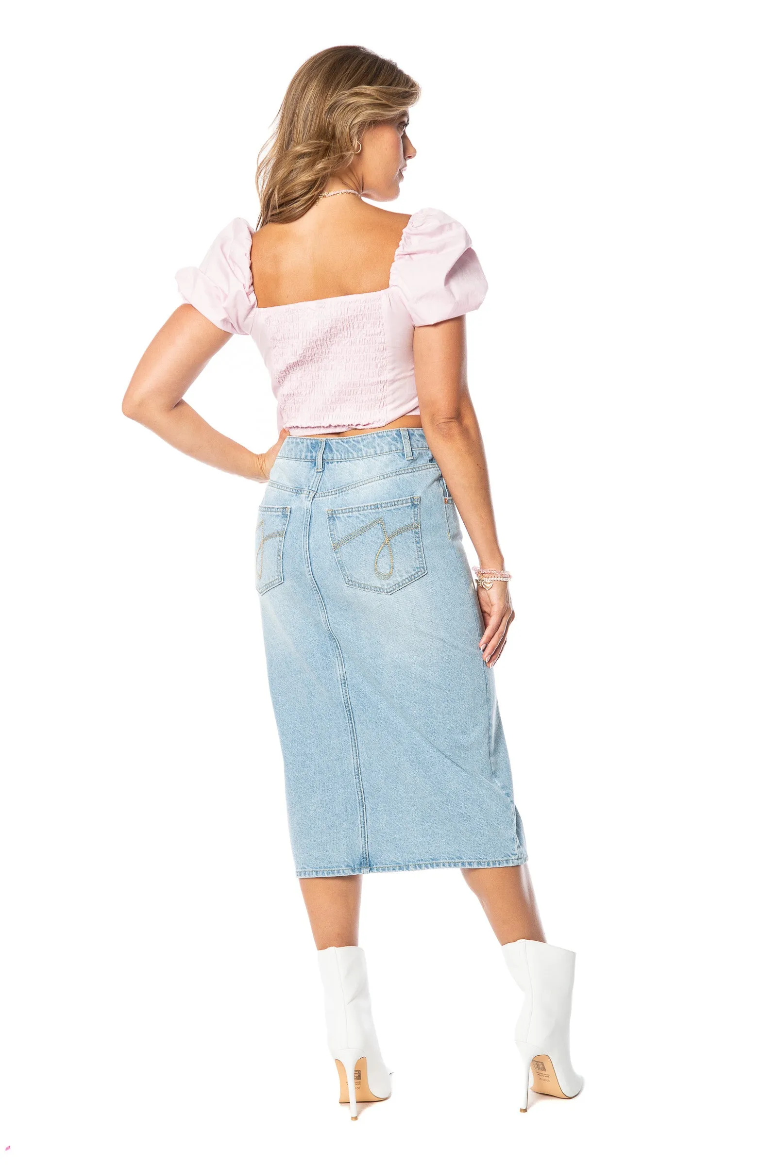 Front Panel Midi Skirt sold by Juicy Couture product image thumbnail 4