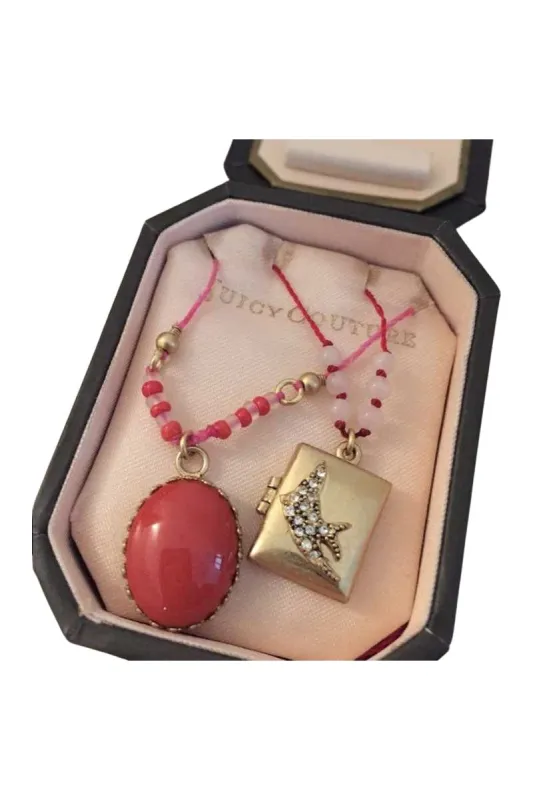 Juicy Couture Sparrow Bird Locket Necklace Set —REJUICED made by Juicy Couture