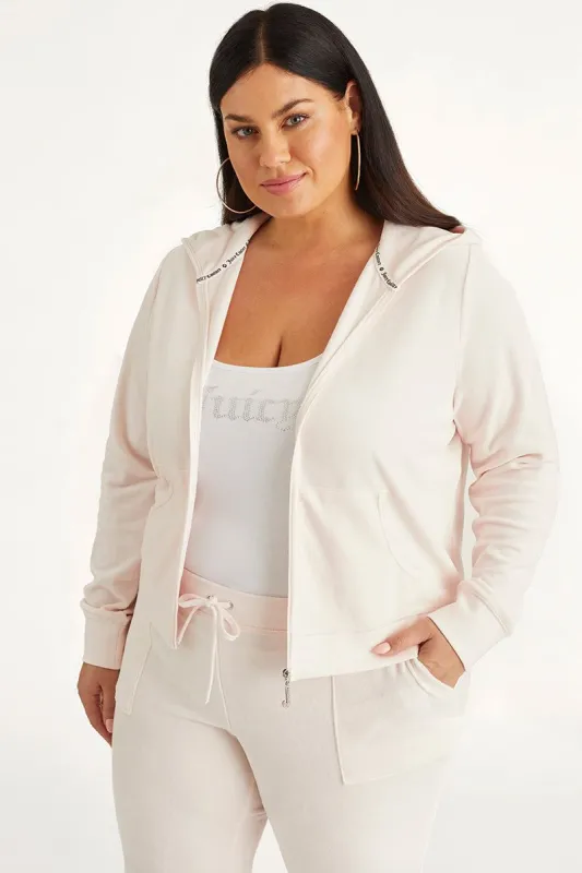 Plus-Size Classic Cotton Velour Hoodie sold by Juicy Couture